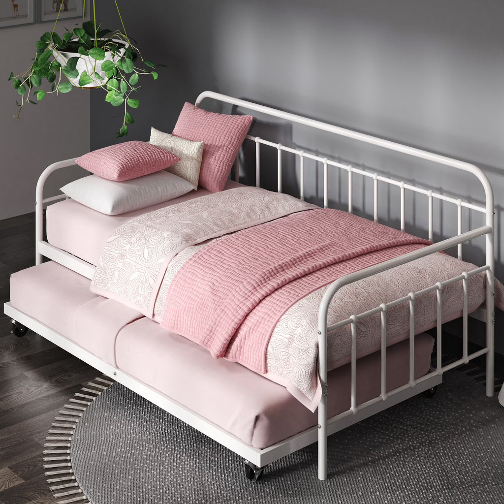 Metal Daybed with Trundle Q188