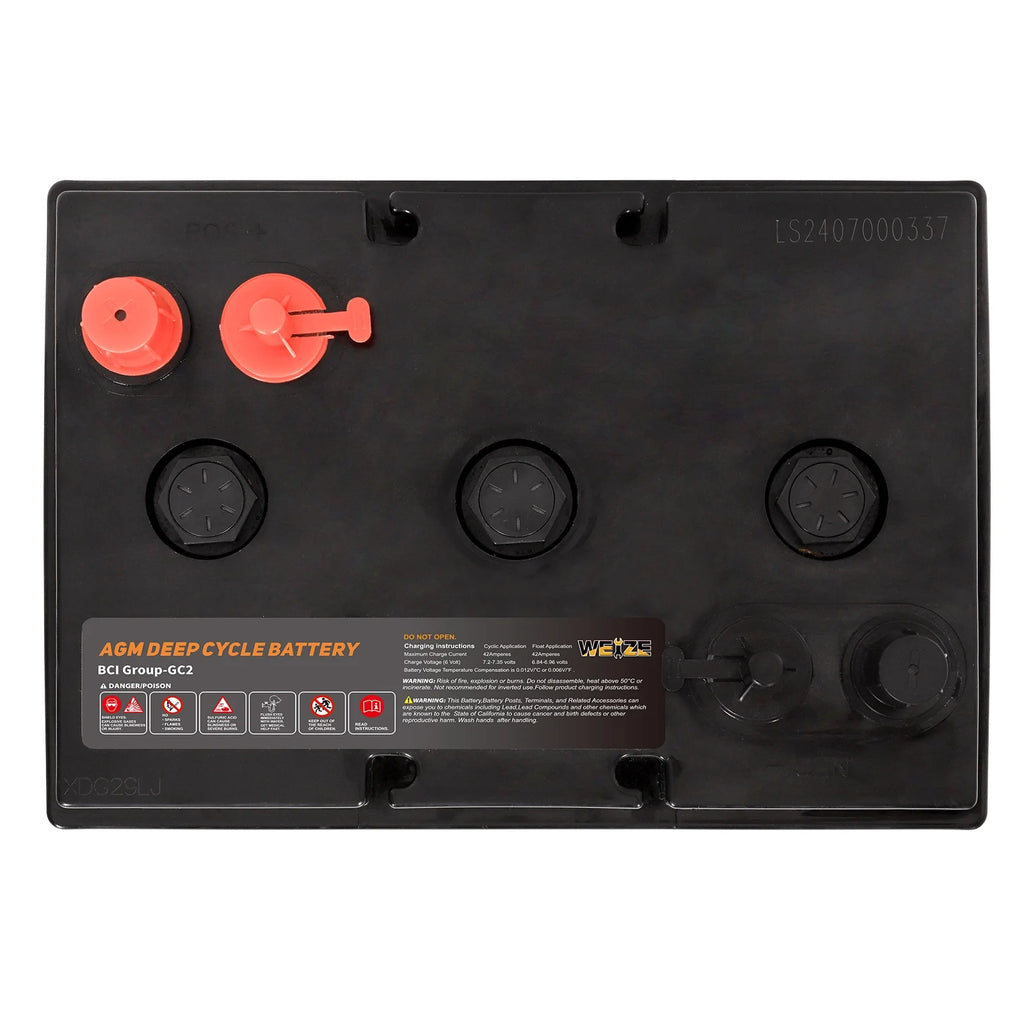 6V 210ah Deep Cycle AGM Battery Q2942