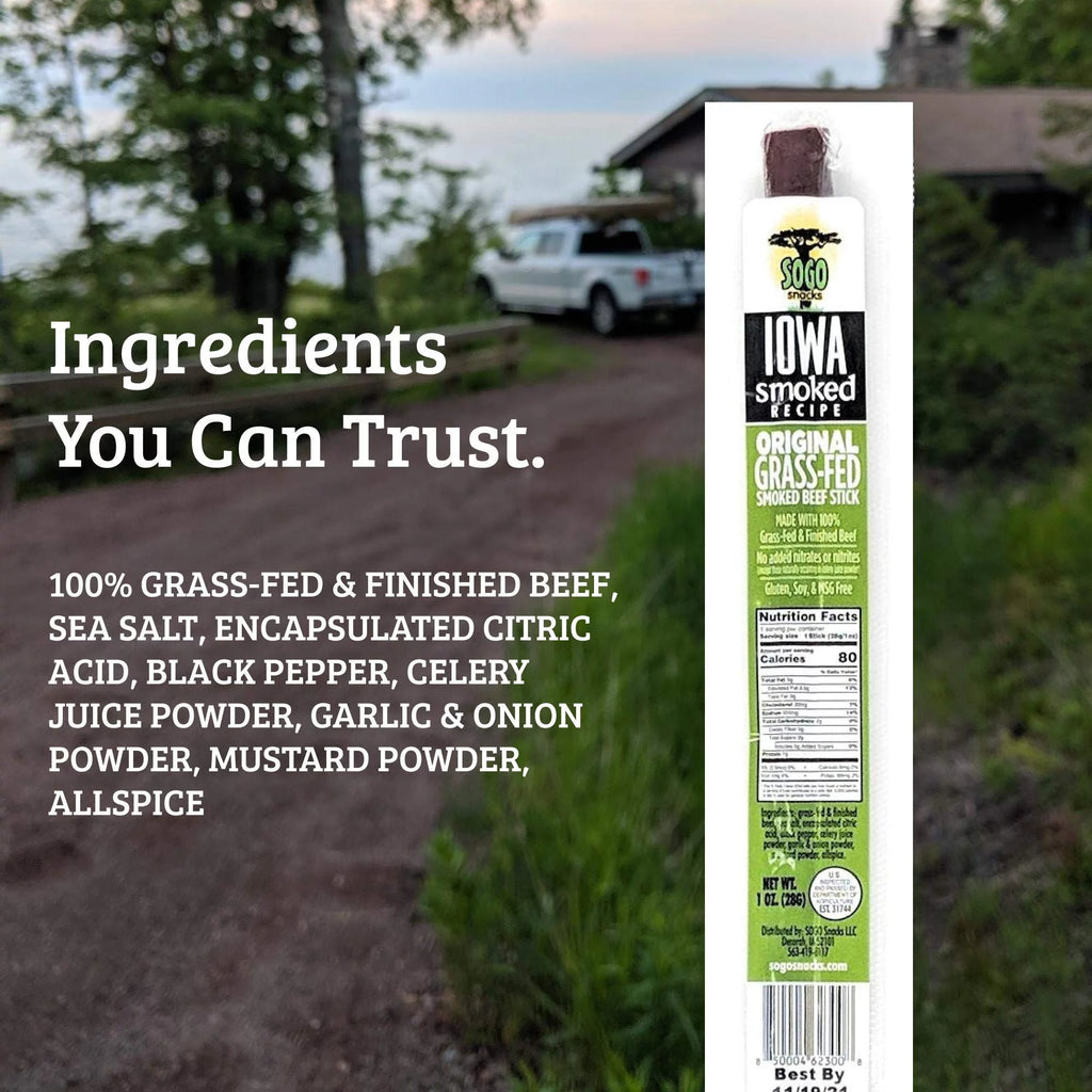 Smoked Grass-fed Beef Sticks 1-oz 72 Ct J69072