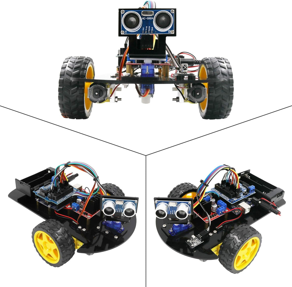 Smart Robot Car 2WD Chassis Kit with Ultrasonic Module DIY Kit I678588