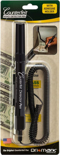 Dual Test Smart Money Pen with UV LED Cap Counterfeit Detector System, Pack of 2 G295