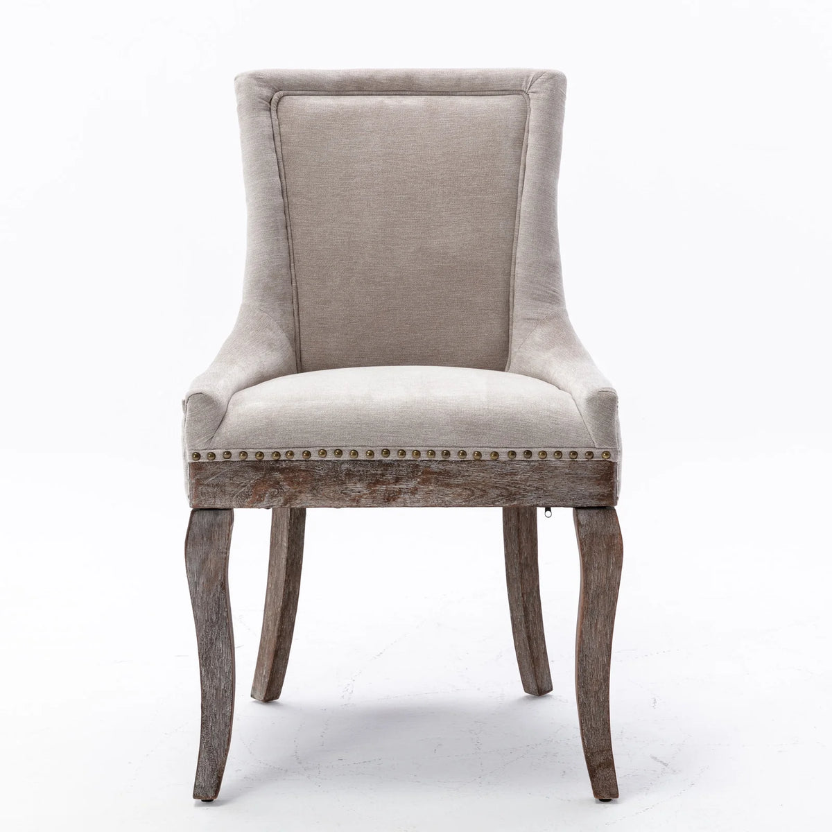 Beige Fabric Dining Chair Set of 2 H438