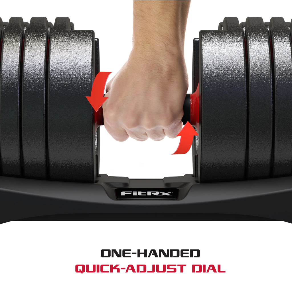 Adjustable Dumbbell 10-90 lbs Black Single Y7050