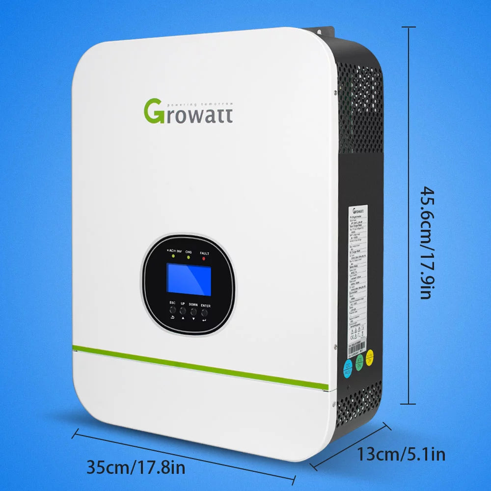 3000W Split Phase Solar Inverter 48V Pure Sine Wave MPPT 80A C874