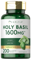 Holy Basil Leaf Extract Capsules 1600mg 200 Count J524