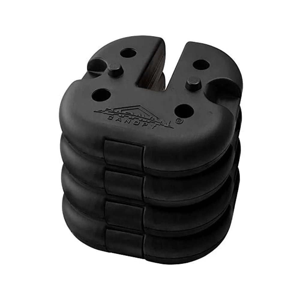 Rubber 6 Pound Cement Canopy Weight Plate, Set of 4 G193