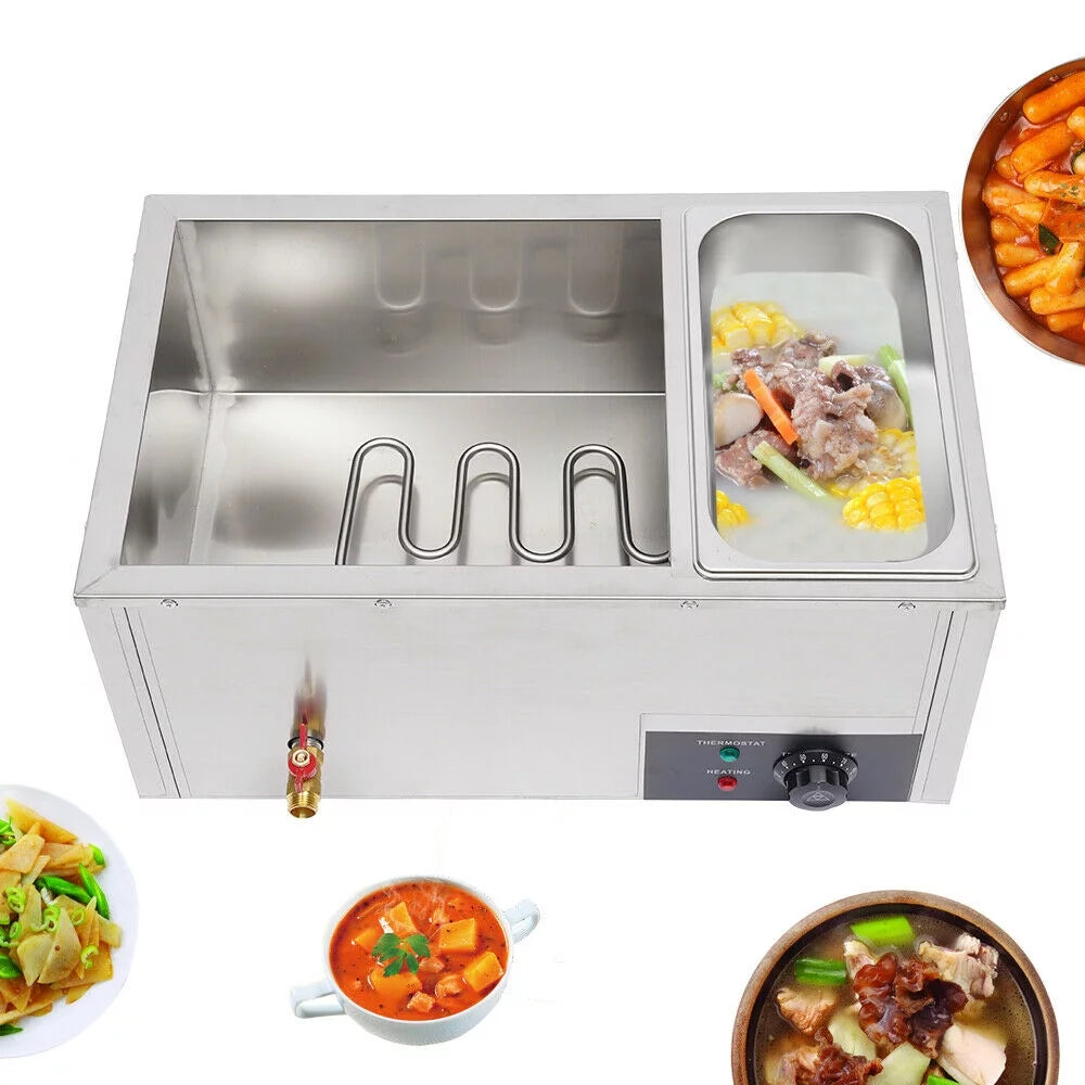 Commercial Electric Stainless Steel Food Warmer with 3 Pan Q187