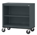 Charcoal Welded Mobile Bookcase A49624