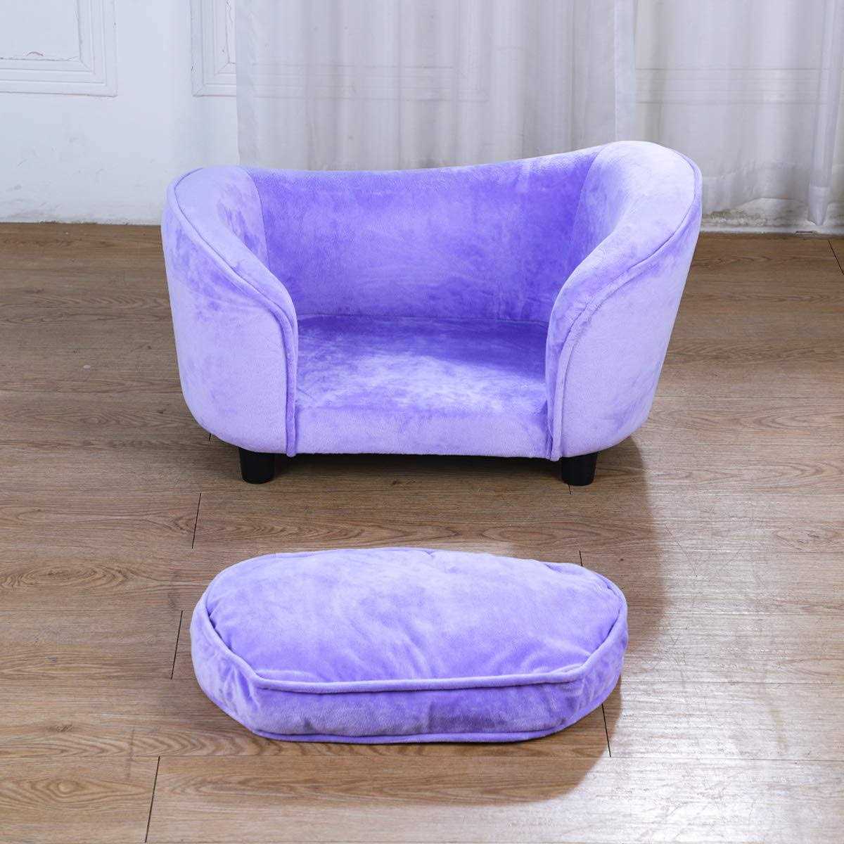 Velvet Washable Pet Bed Sofa P652364