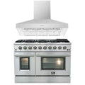 48 Gas Range and Wall Mount Range Hood G5659