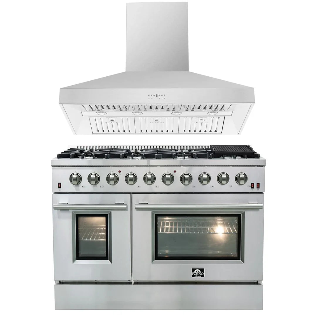 48 Gas Range and Wall Mount Range Hood G5659