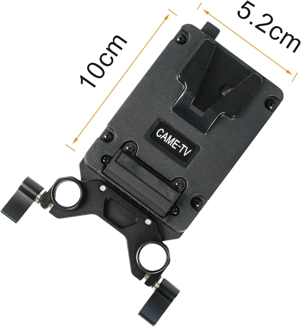 Mini V-Mount Battery Plate with 2 D-tap Outputs 15mm Rod System K67469