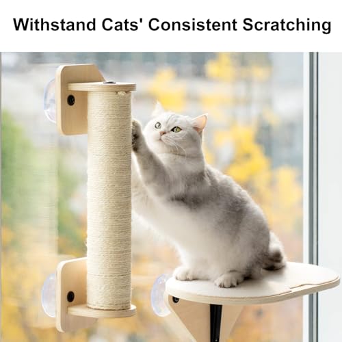 Window Perch Hammock with Climbing Steps and Scratching Post L865