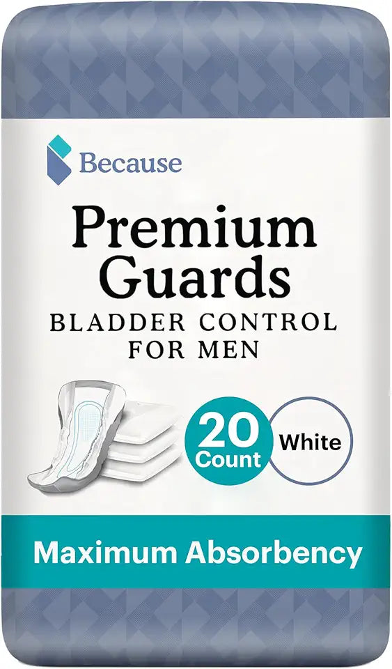 Men's Bladder Control Guards 20 Count Individually Wrapped L9772