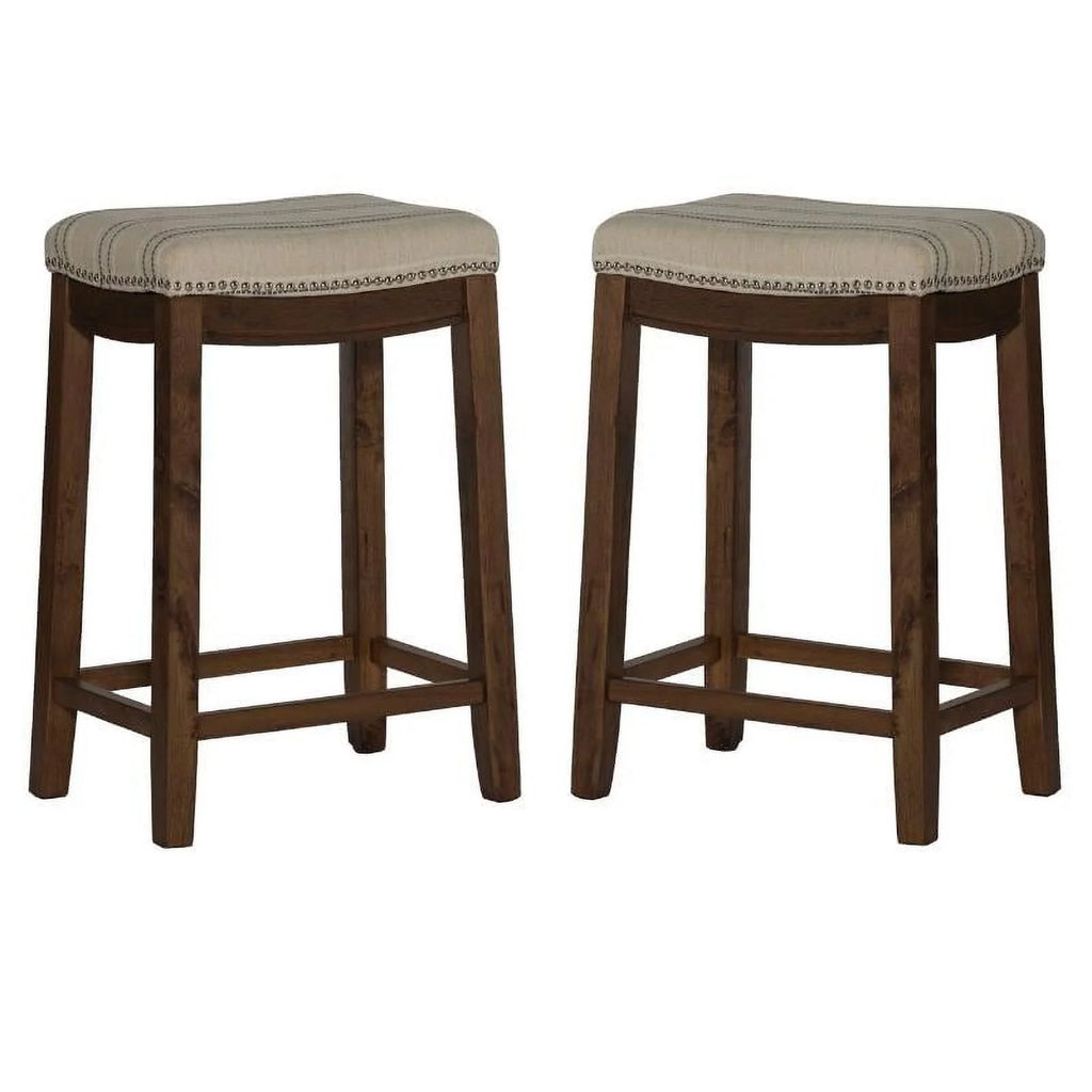 26" Wood Counter Stool Set O48757