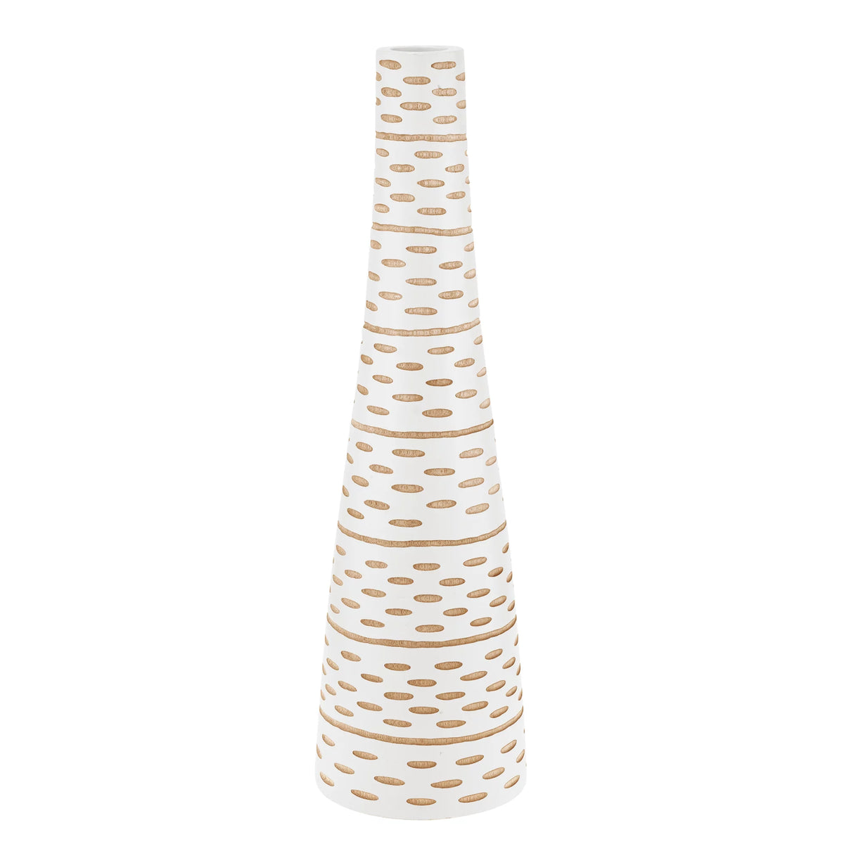 White Mango Tree Wood Bottle-Shaped Vase Q278452