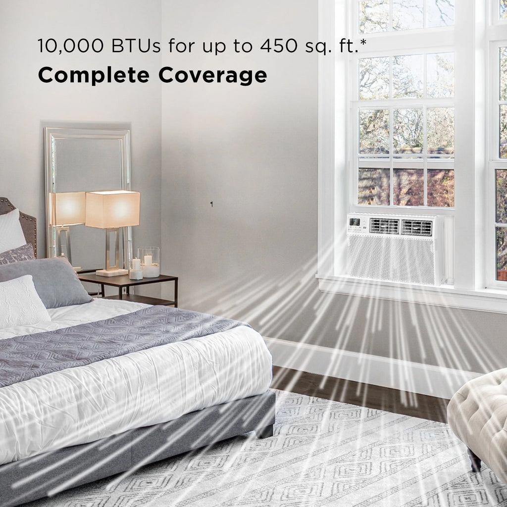 10,000 BTU Smart Window Air Conditioner, White S106