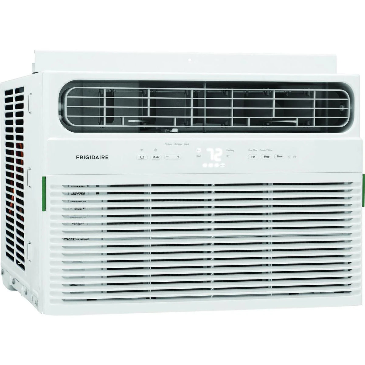 12,000 BTU Smart Window Air Conditioner with Wi-Fi and Remote in White O191343