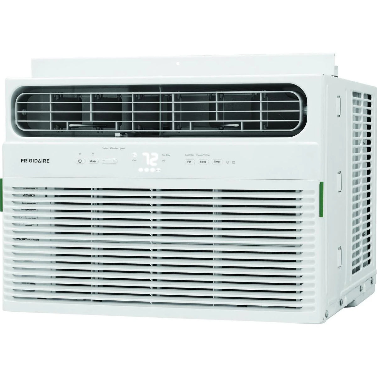 12,000 BTU Smart Window Air Conditioner with Wi-Fi and Remote in White O191343