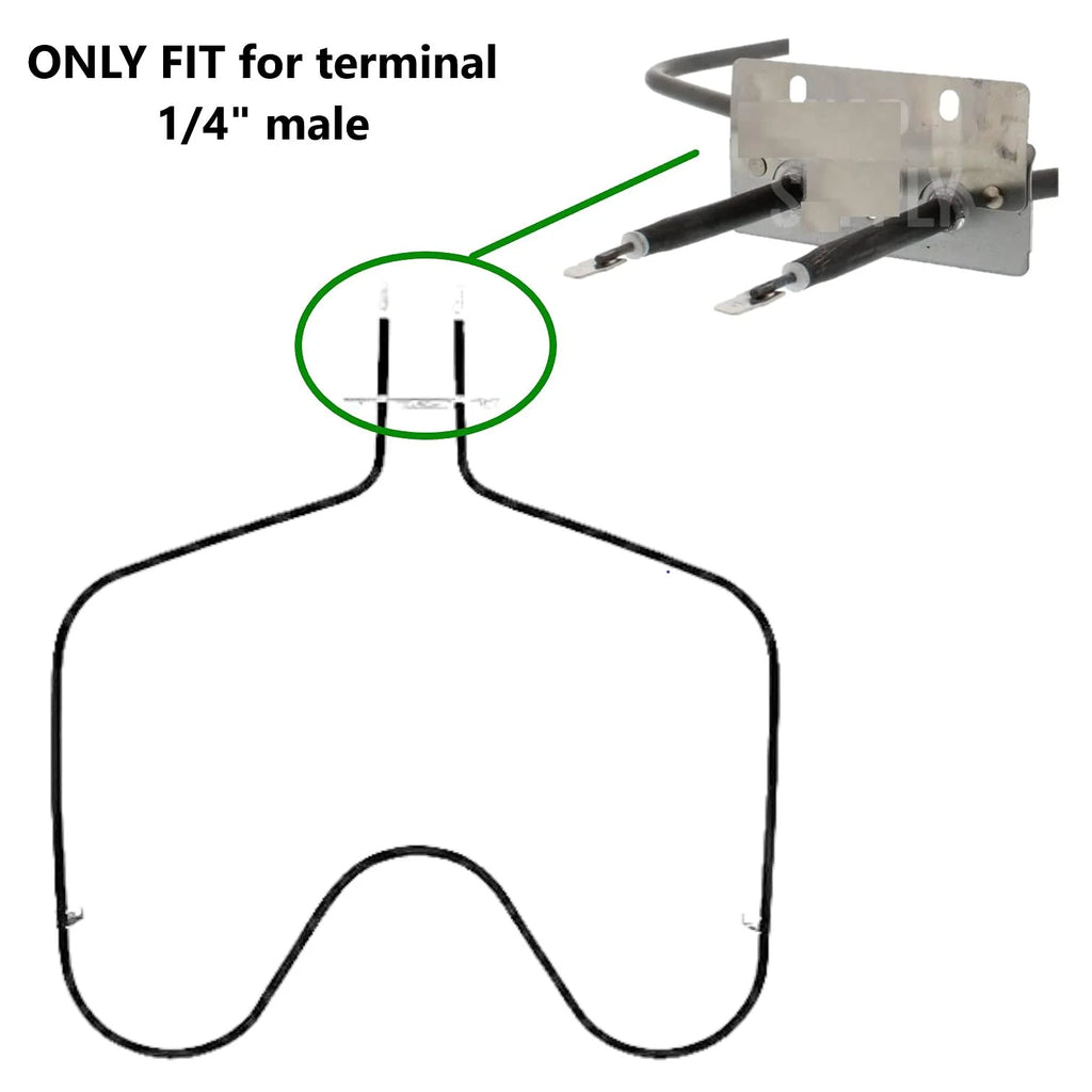 Electric Range Oven Bake Element 17" Length Heavy Duty A2401