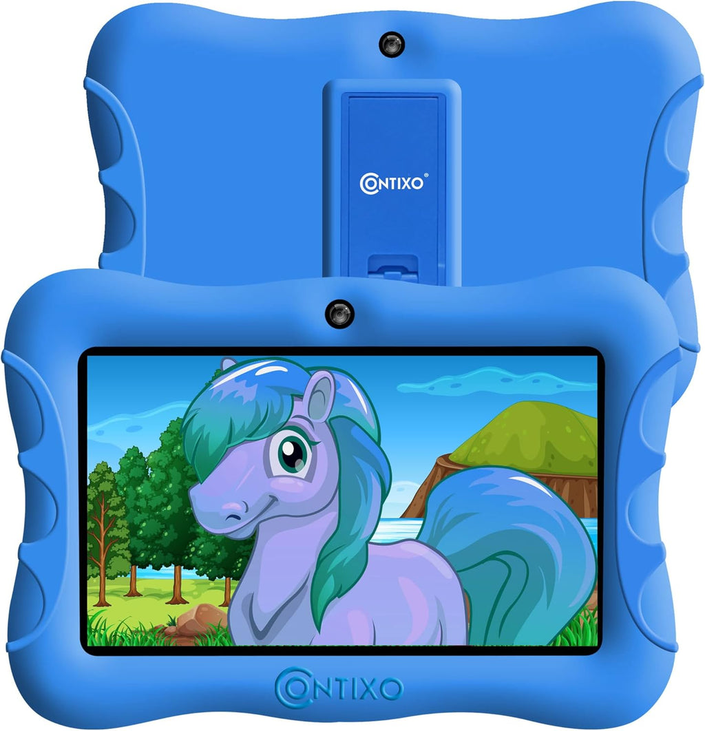 7-inch HD Toddler Tablet with Camera, Parental Control, 32GB, WiFi, Kid-Proof Case, DkBlue Pack of 2 S798880