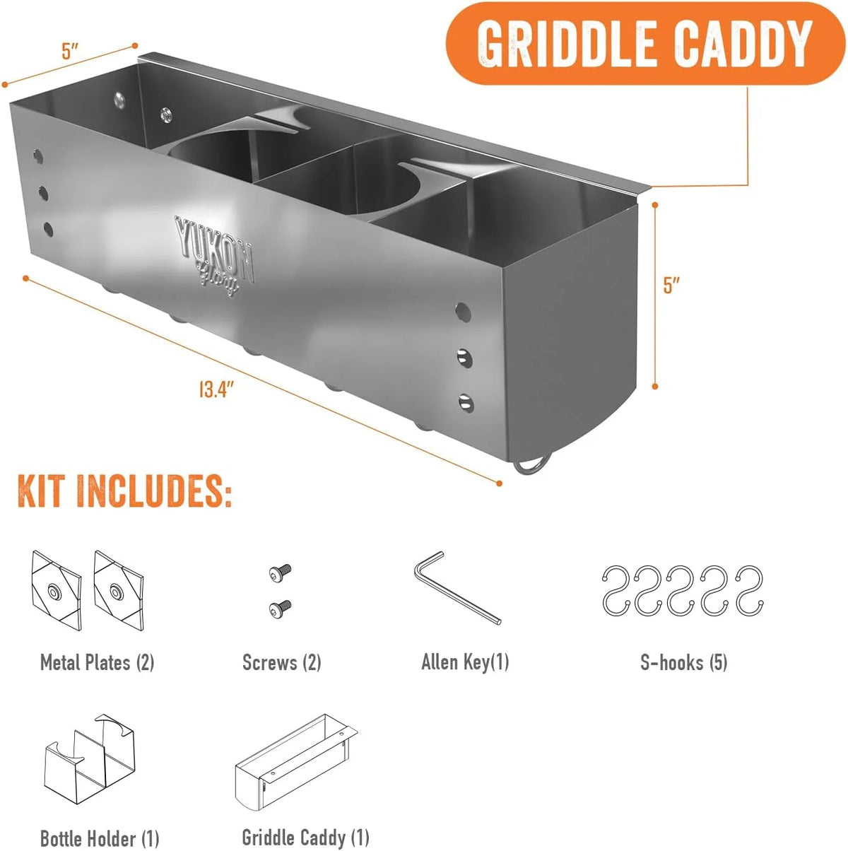 Blackstone Compatible Stainless Steel Griddle Caddy R9789