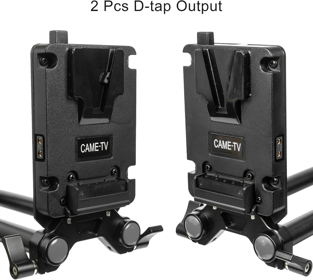 Mini V-Mount Battery Plate with 2 D-tap Outputs 15mm Rod System K67469
