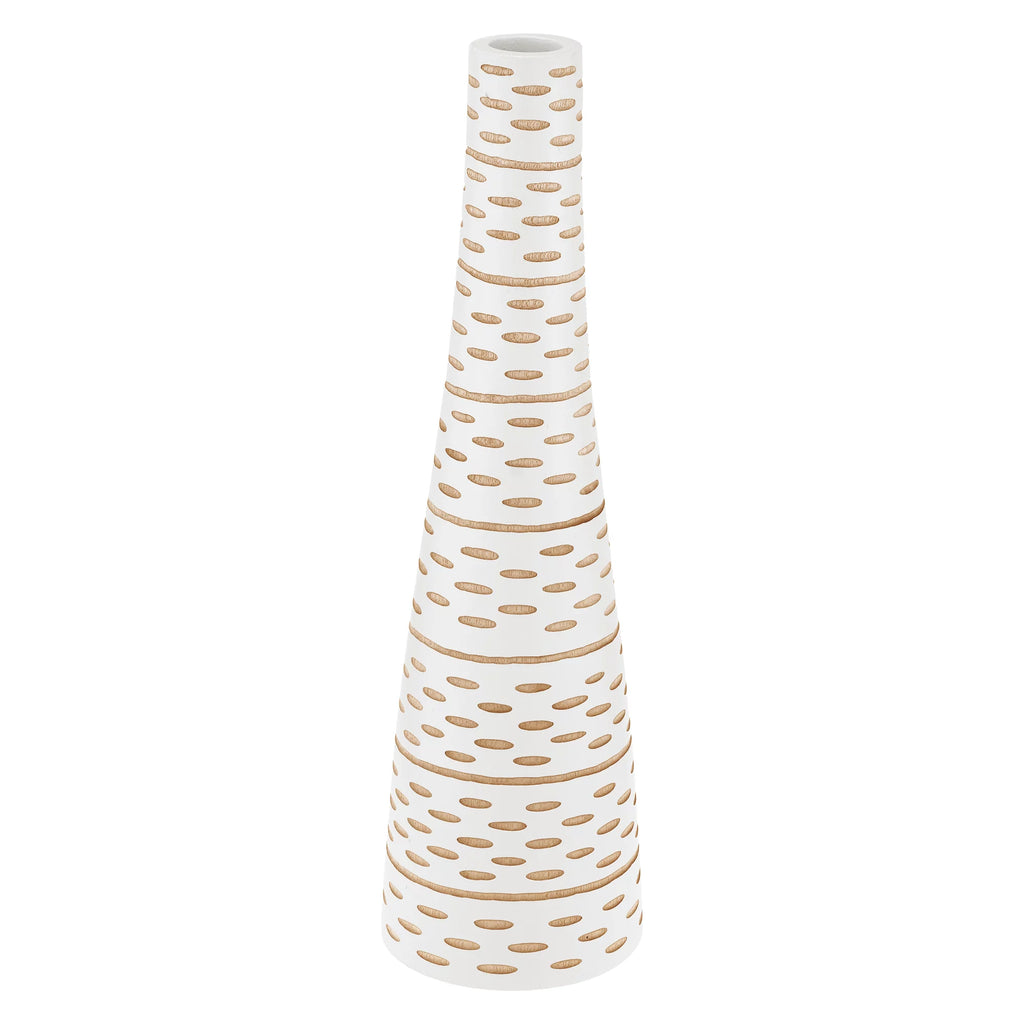 White Mango Tree Wood Bottle-Shaped Vase Q278452