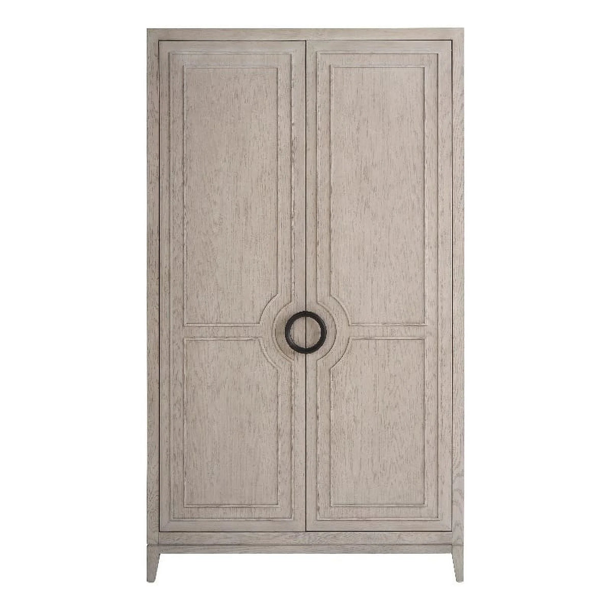 Gray Oak Wood Two Door Wardrobe O4961