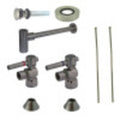 Satin Nickel Contemporary Plumbing Trim Kit with Bottle Trap for Vessel Sink Z25258