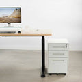 White 3-Drawer Vertical Filing Cabinet B9005