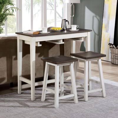 White 2-Person Counter Height Dining Set J221637