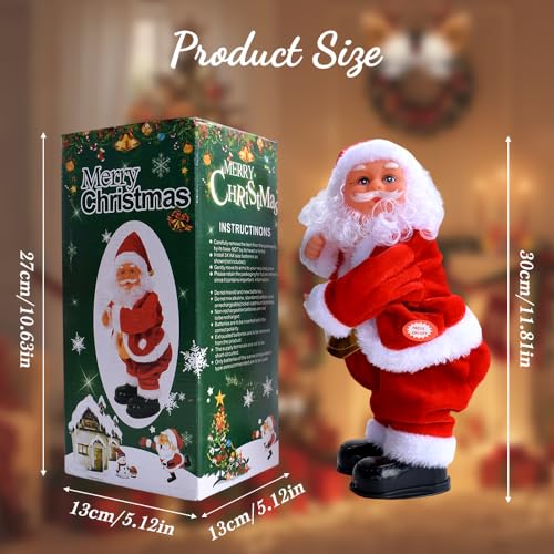 Animated Singing and Dancing Santa Claus Christmas Figurine W3882