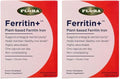 Plant-Based Ferritin Iron Dietary Supplement, 30 Vegan Capsules (Pack of 2) X849