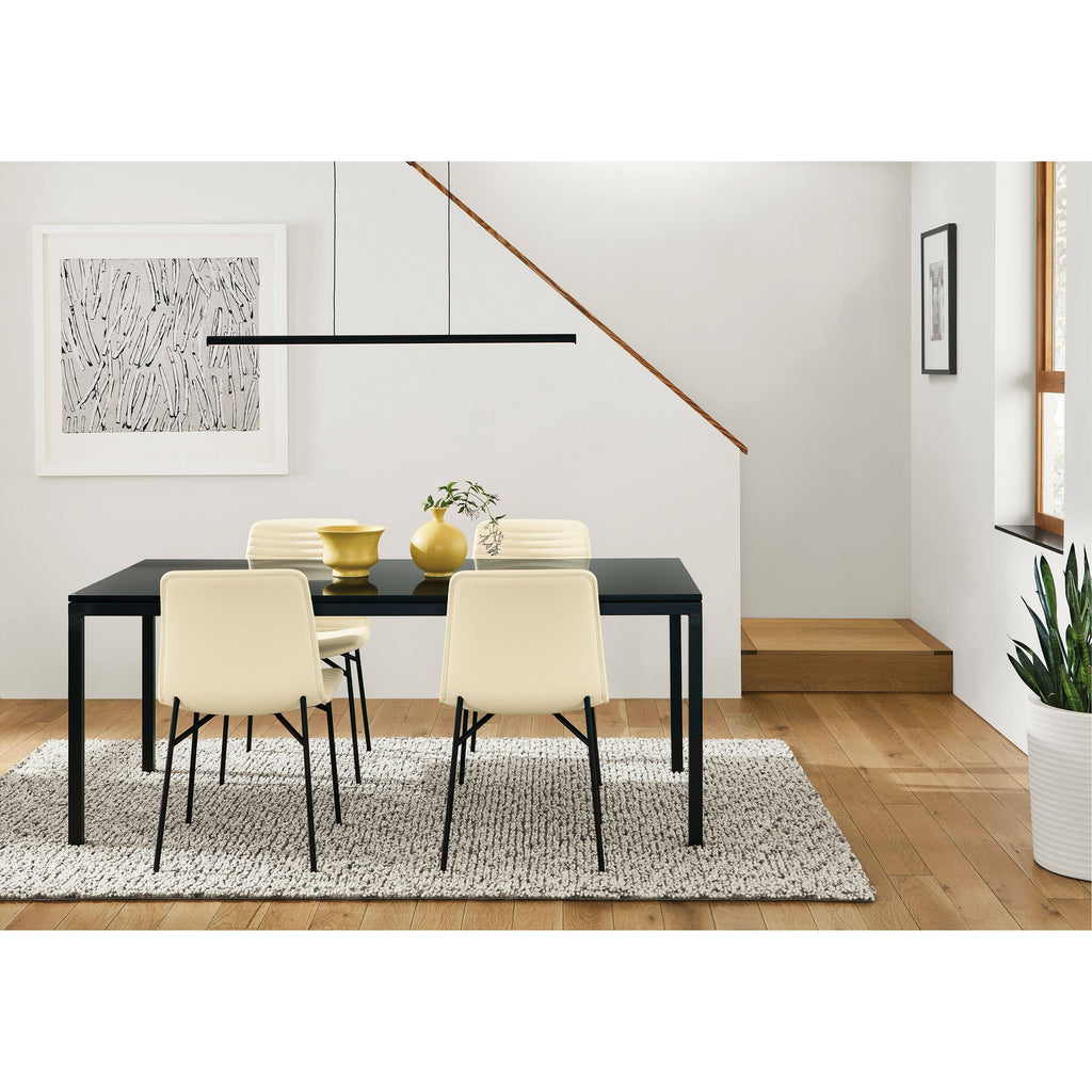 Modern Cato Side Chair in Grey with Chrome Frame H66459