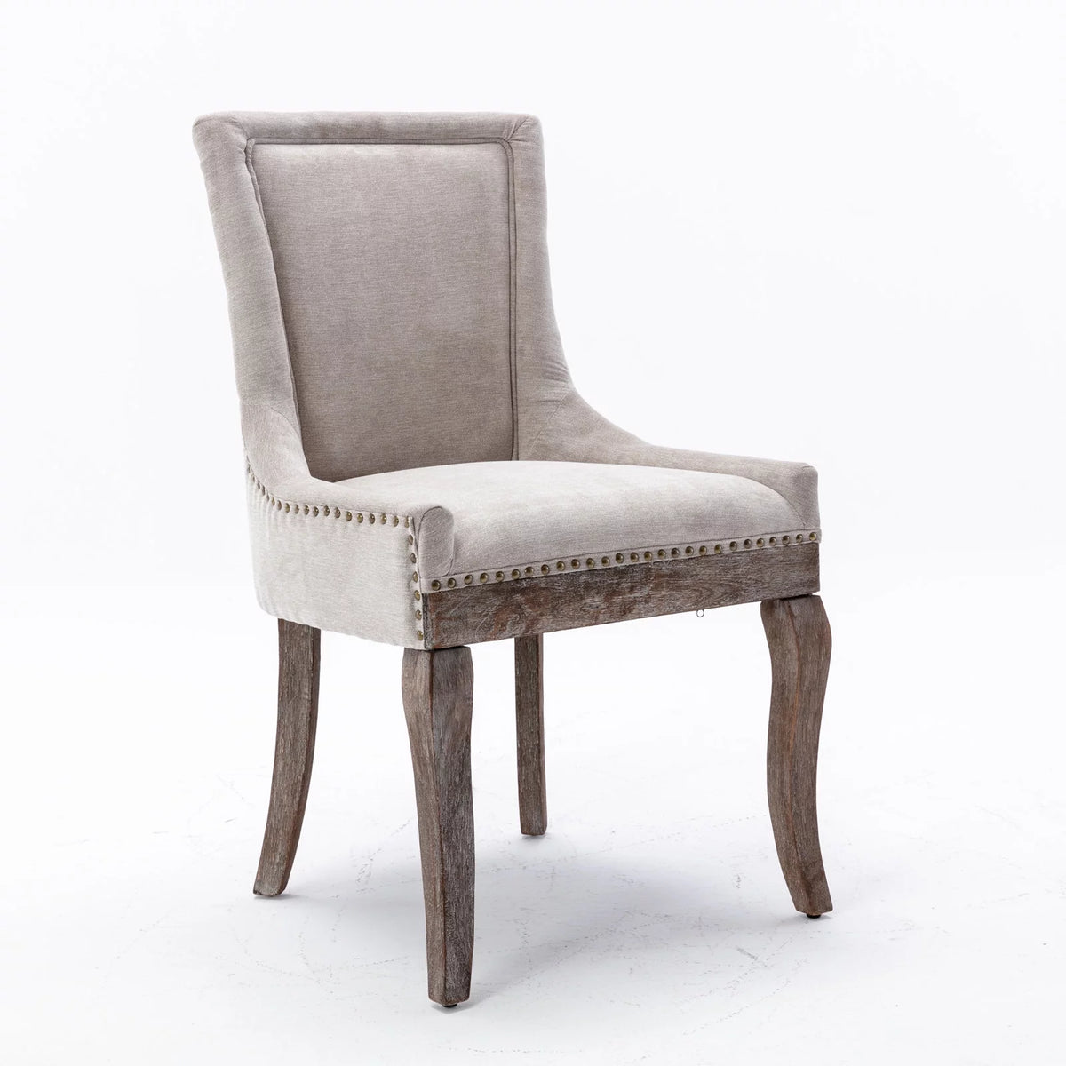 Beige Fabric Dining Chair Set of 2 H438
