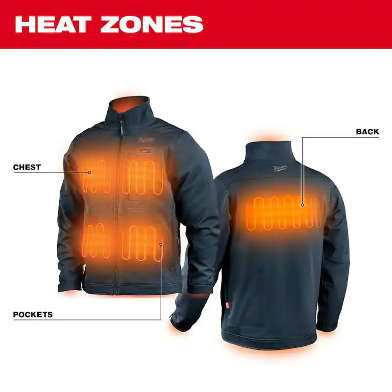 Navy Blue Heated Jacket F3085