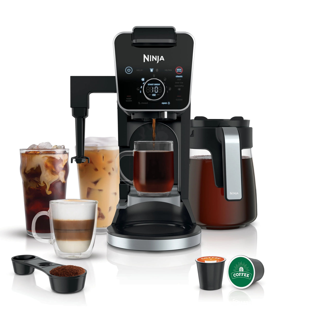 12-Cup Drip Coffee Maker with Glass Carafe Z245