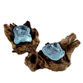 2 Piece Single Molten Glass Candle Holder Set K9521