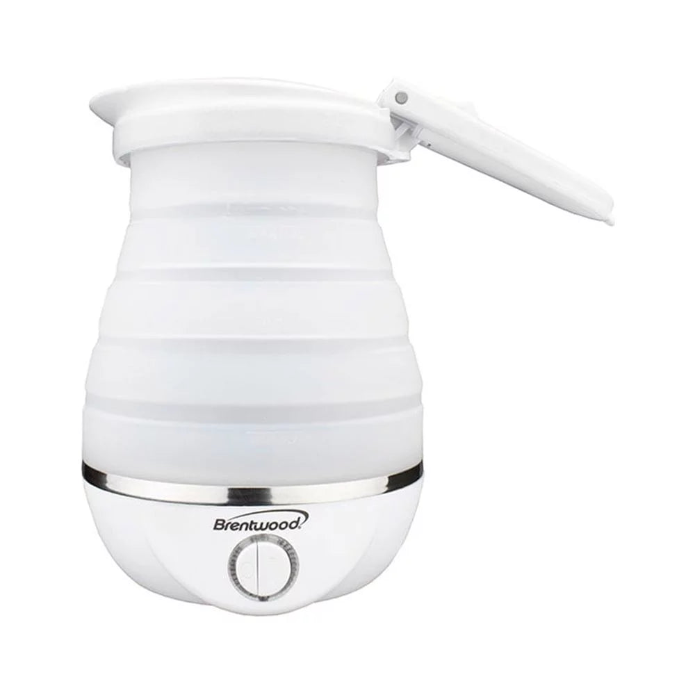 White 0.8L Collapsible Travel Kettle Q4678