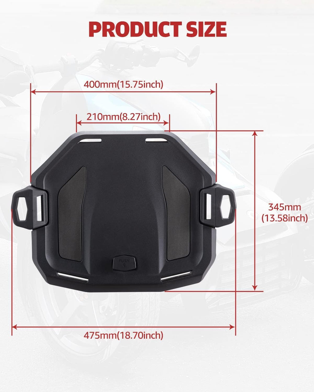Black Rear Rack Support LinQ T9218