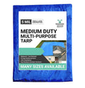 15' x 15' Waterproof Blue Poly Tarp with Grommets W36203