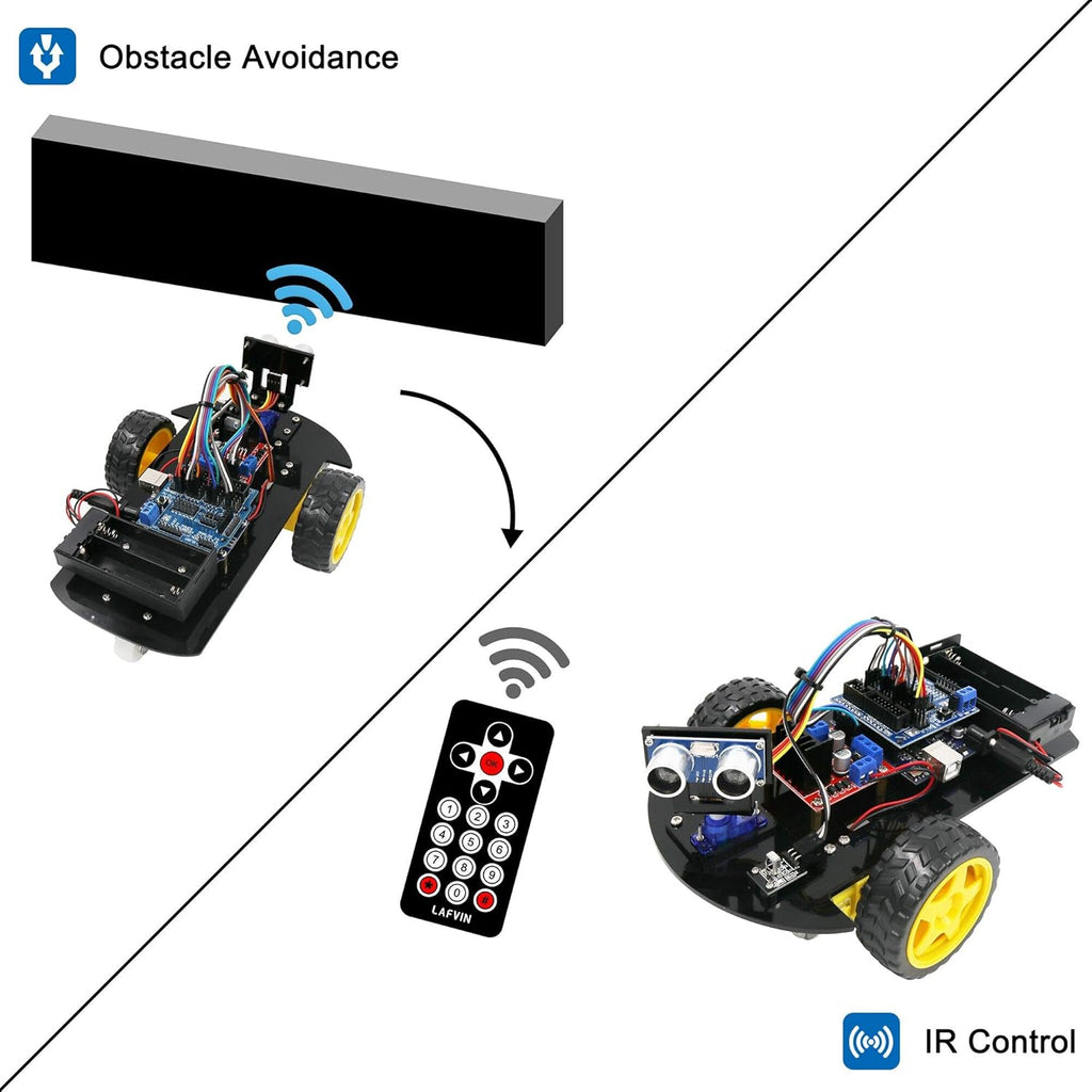 Smart Robot Car 2WD Chassis Kit with Ultrasonic Module DIY Kit I678588
