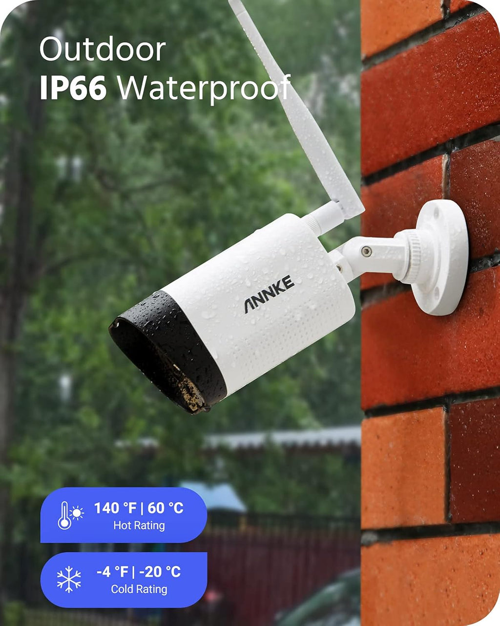 8CH Wireless Security Camera System with 1TB Hard Drive and 8 1440P Outdoor WiFi IP Cameras P7385