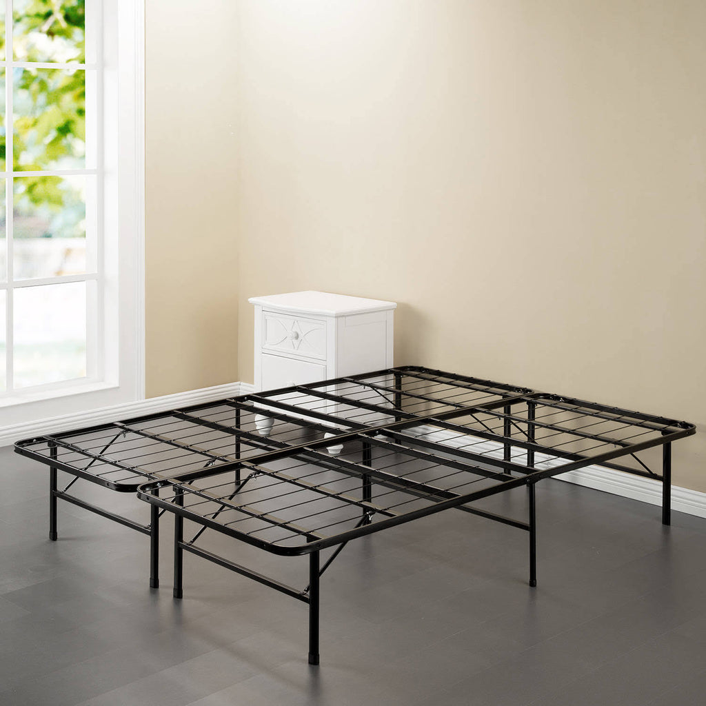 Black Steel Smart Base Bed Frame F3905