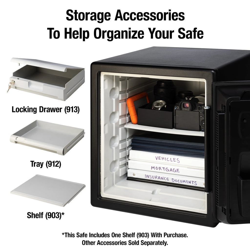 Fire-Resistant Waterproof Safe with Dial Combination Lock, 1.23 cu. ft. E1498