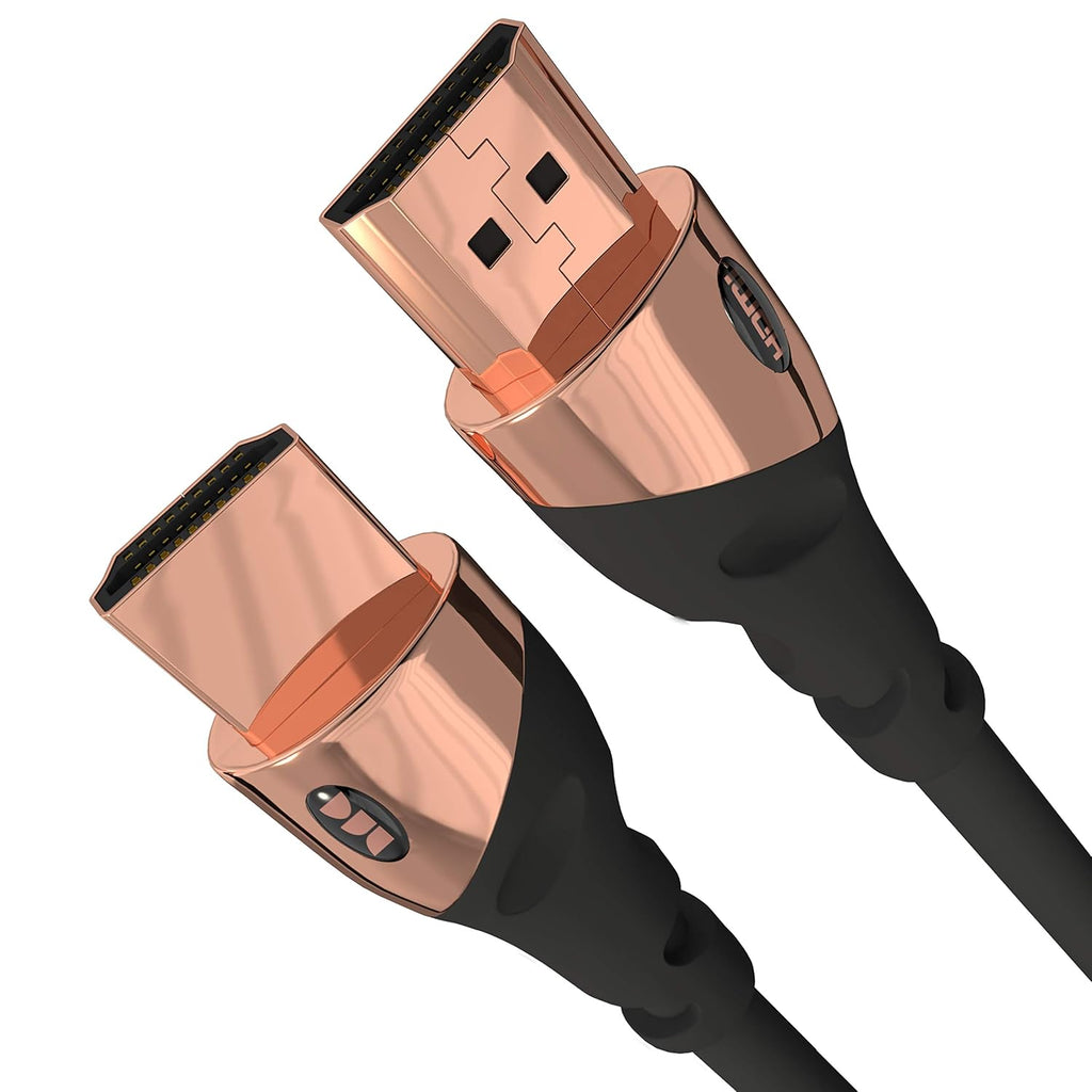 HDMI Cable 4k Ultra HD 6ft with Ethernet Cord, 24k Rose Gold Contacts, Pack of 2 U582444