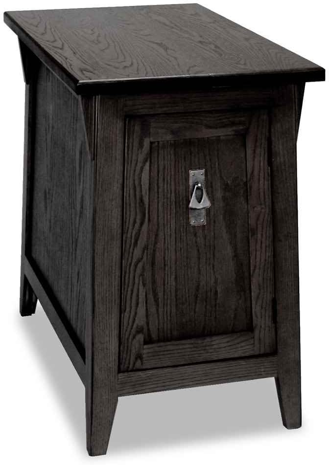 Slate Mission Cabinet End Table A2794