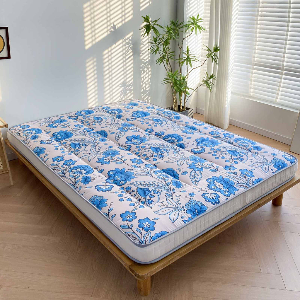 6 Extra Thick Foldable Japanese Floor Mattress, Black, Twin I1968