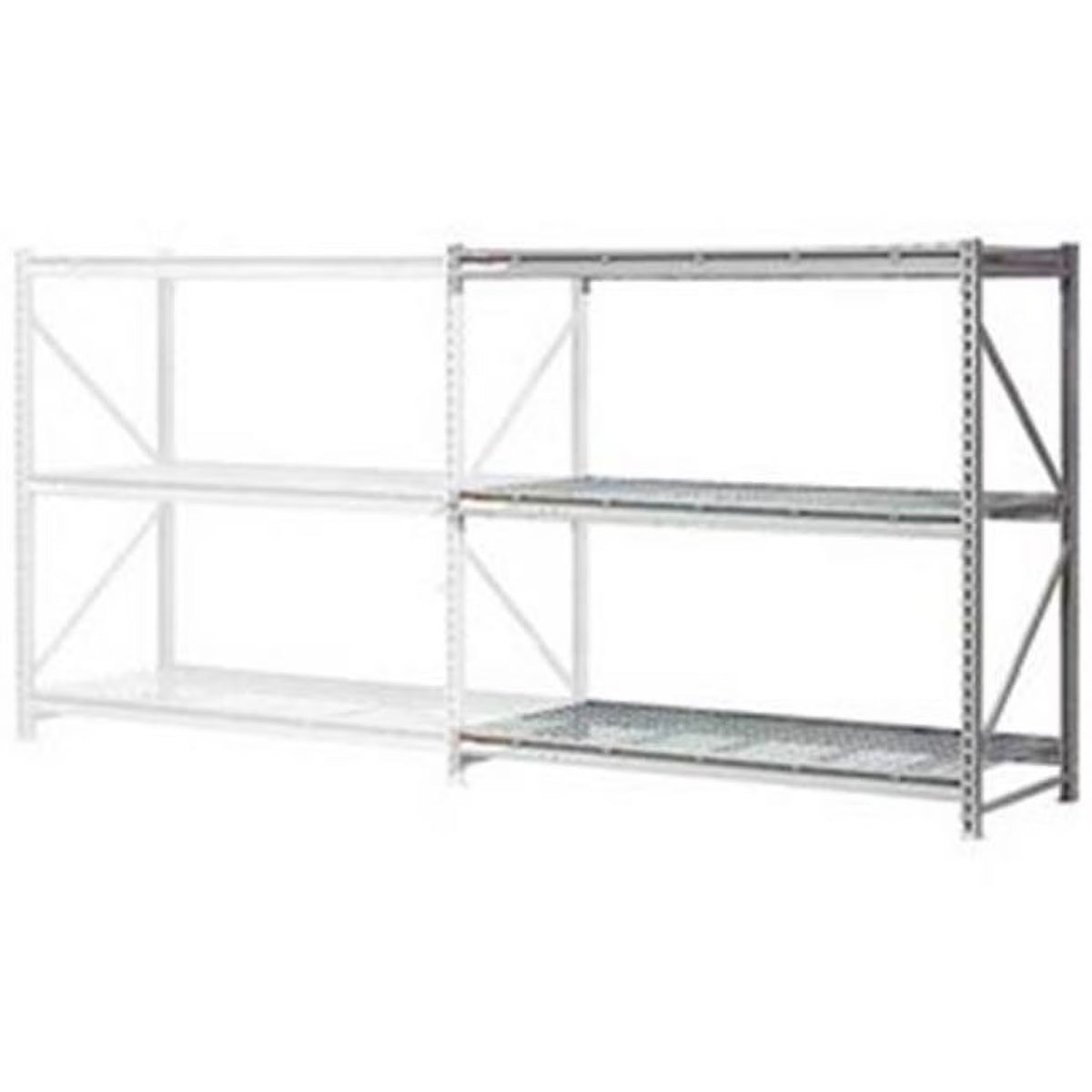 Extra High Capacity Add-On Bulk Rack with Wire Decking F1149